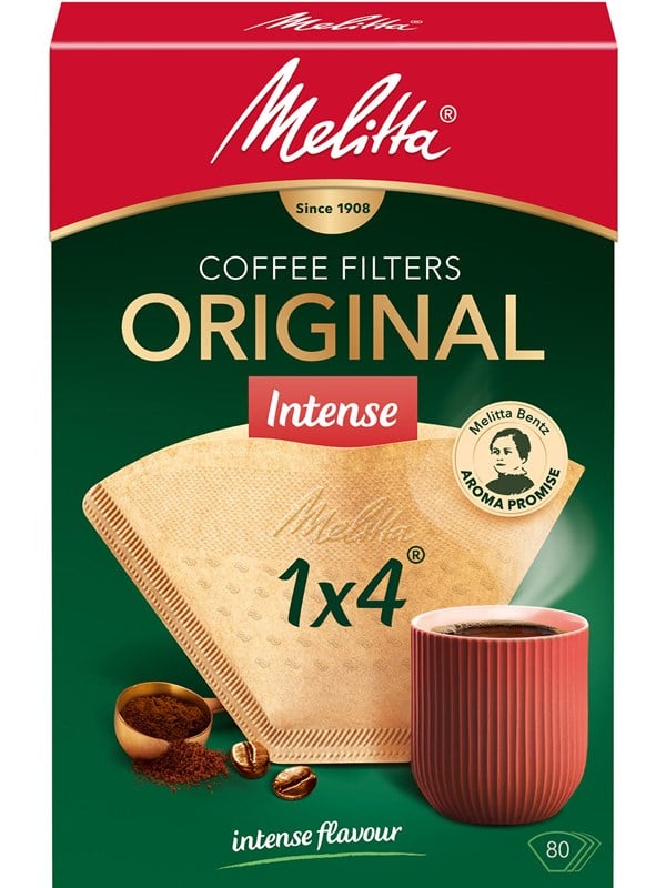 Melitta Coffee filter Gourmet Intense 1X4 Valkoinen 80 pcs