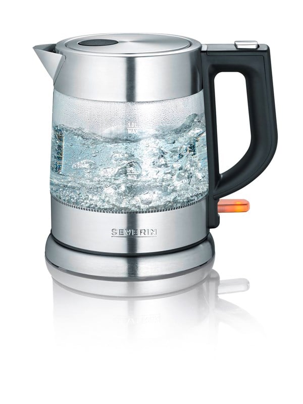 SEVERIN Vedenkeitin WK 3468 - vedenkeitin - lasi/ruostumaton teräs/musta - Glass/stainless steel/black - 2200 W