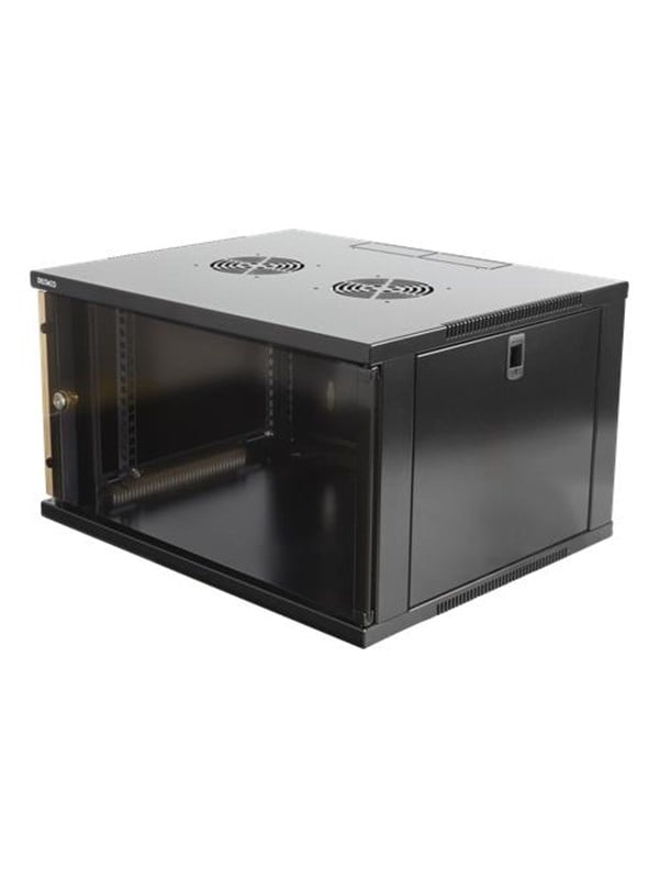 Deltaco 19" cabinet 6U 540x450mm standing tai wall mountable