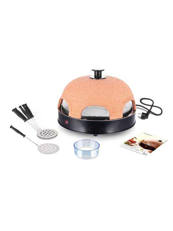 Emerio PO-115984 Pizzarette - pizza oven - terracotta Oranssi