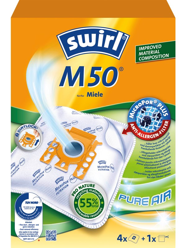 Swirl MODEL M50 MP AirSpace Vihreä Line - 4 pcs
