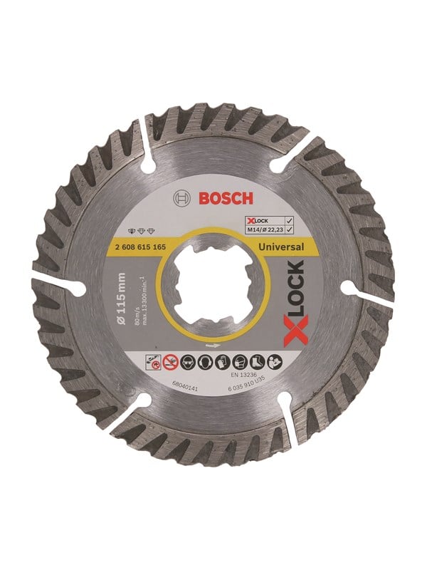 Bosch X-LOCK Standard for Universal 115 x 22,23 x 2 x 10 115 x 22.23 x 2 x 10 mm