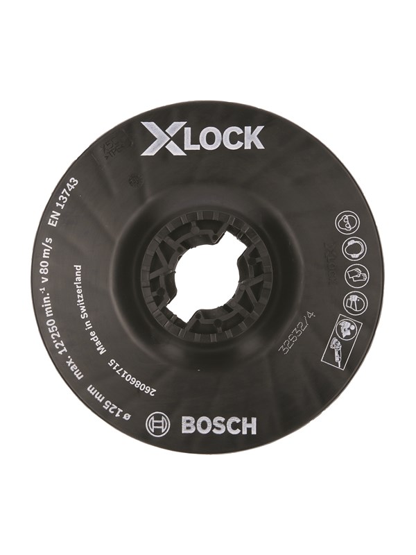 Bosch X-LOCK-hiomalautanen 125 mm, keskikova 125 mm, 12 250 r/min