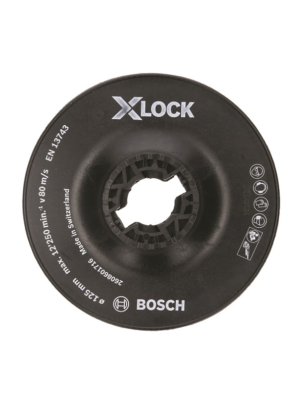 Bosch X-LOCK-hiomalautanen 125 mm, kova 125 mm, 12 250 r/min
