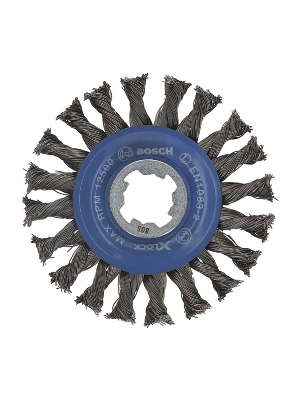 Bosch X-LOCK-teräslankaharja, kierretty teräslanka, 115 115 mm, 0,5 mm, 12 mm, X-LOCK