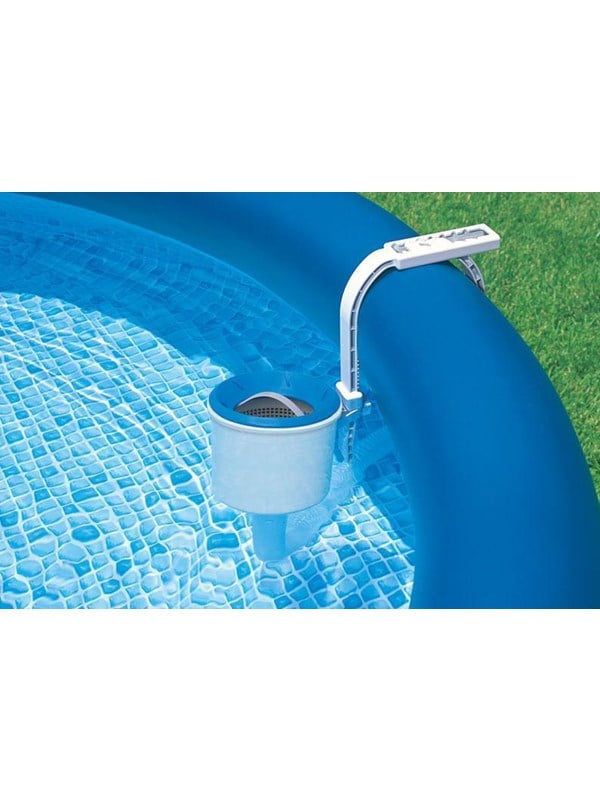 Intex Skimmer Set 28000 Surface Skimmer - Surface Cleaner Deluxe Skimmer, Sininen, Harmaa, PVC, 1 kpl.