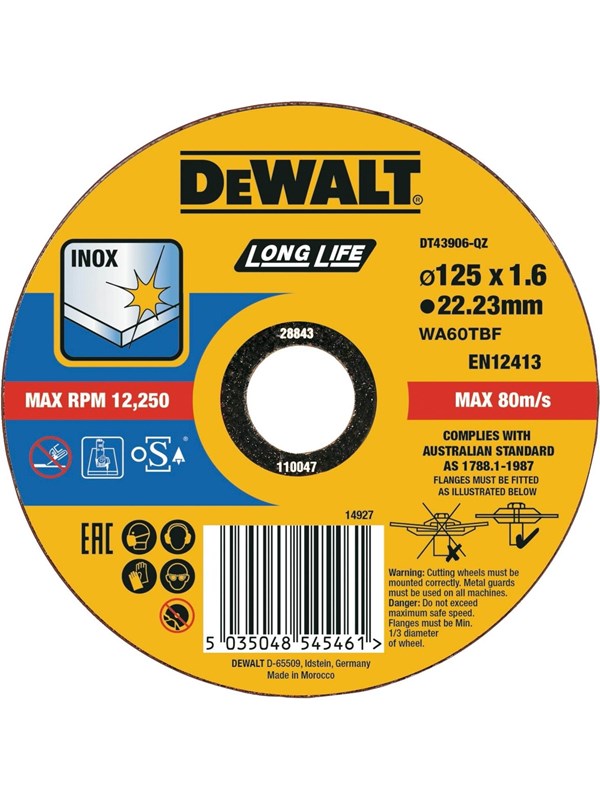 Dewalt High Performance OSA Long Life Cutting Disc