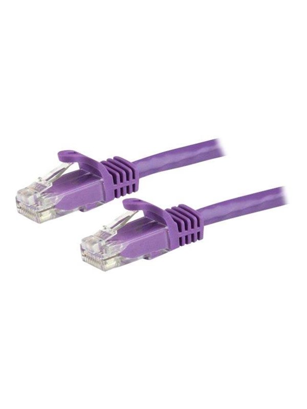 StarTech.com Purppura Cat6 / Cat 6 Snagless Ethernet Patch Cable 3 m - network cable - 3 m - Purppura - Purppura - 3m