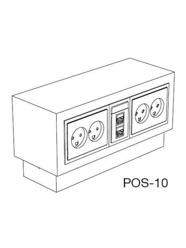 Thorsman Service post pos-10/10 Valkoinen