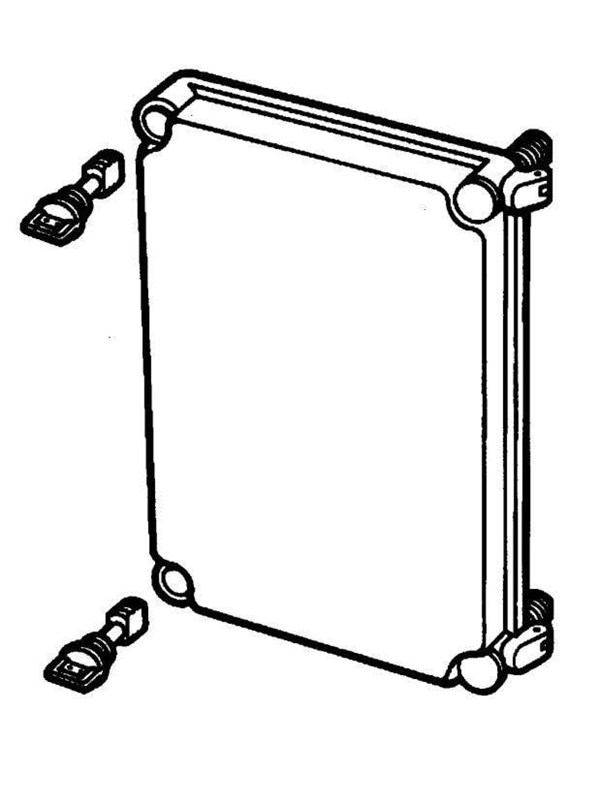 FIBOX Hinged cover PC ekp 30-g-2fsh