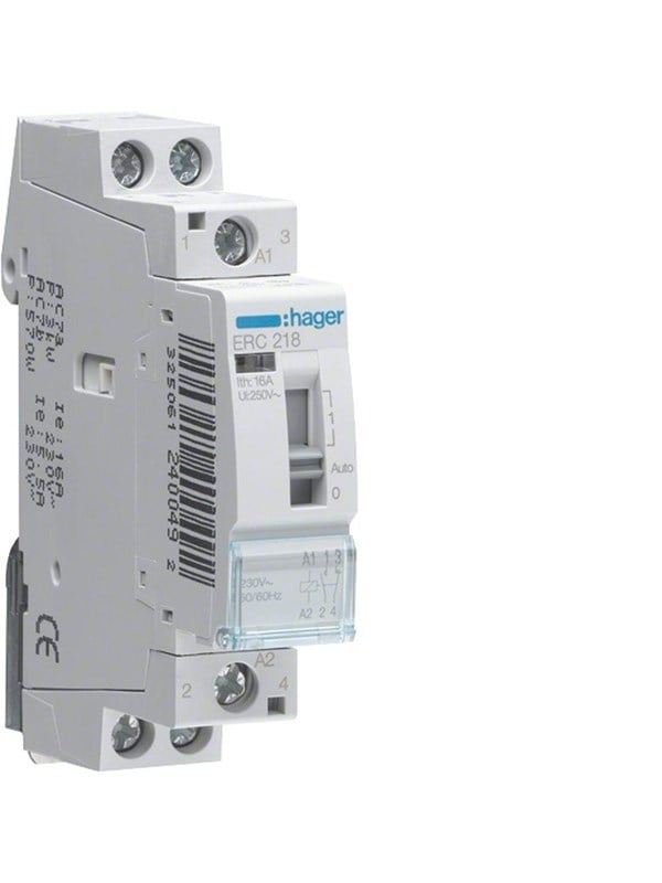 Hager Rele 16A 1NO+1NC 12V~50Hz