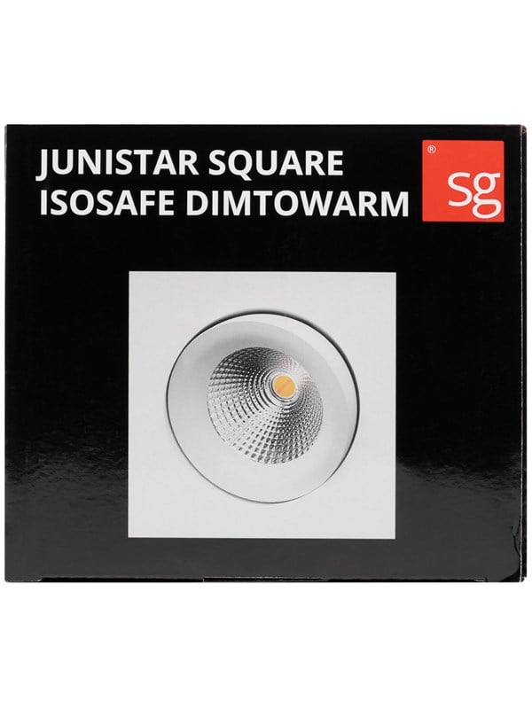 SG Armaturen Junistar Square Isosafe Dimtowarm -lattiavalaisin, 7 W, värilajitelma.