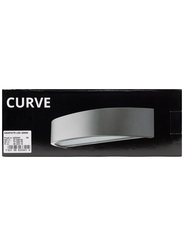 SG Armaturen Curve graphite 10w LED 3000k