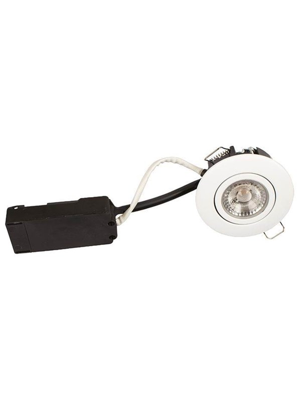 Scan Products Luna lp 230v Himmennettävä flicker free 6.2w 4000k cri95 ip44 matt Valkoinen round