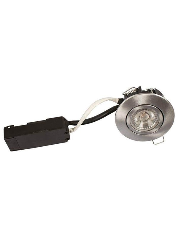 Scan Products Luna lp 230v Himmennettävä flicker free 6.2w 2700k cri95 ip44 brushed alu round