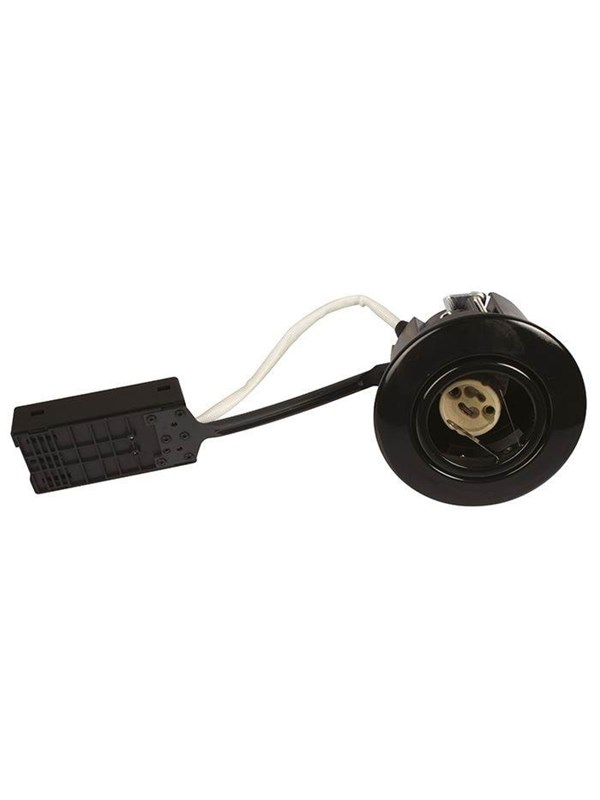 Scan Products Luna quick install 230v gu10 ip44 ss316 Musta round