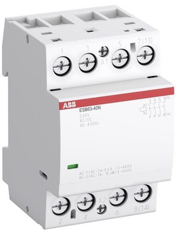 ABB Esb63-40n-06 asennuskytkin 4no/0nc 230 V AC/DC