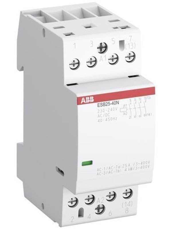 ABB Esb25-40n-06 asennusrele 4no/0nc 230-240 V AC/DC
