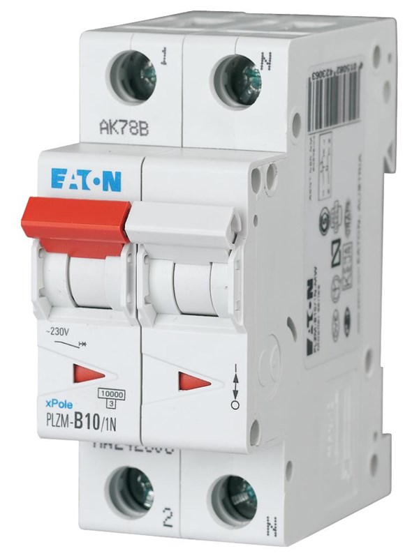 Eaton Plzm-c10/1n-mw - pienoisvirtakytkin MCB