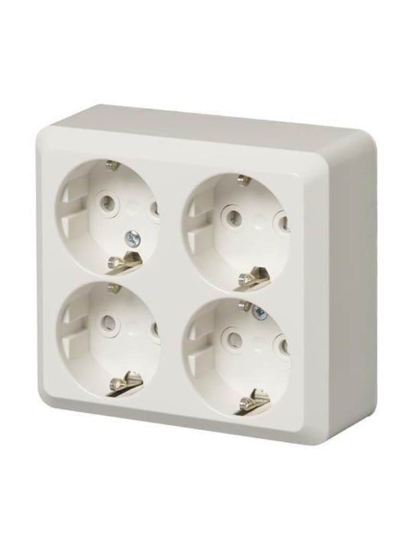 ABB Pistorasia Schuko 4-g ruuviton liitin