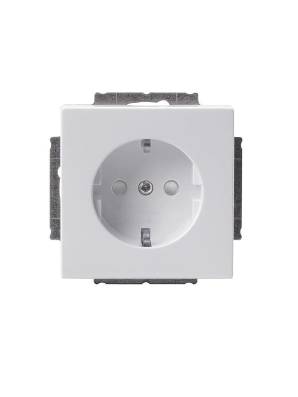 ABB Socket outlet schuko 1-g ip21 Valkoinen