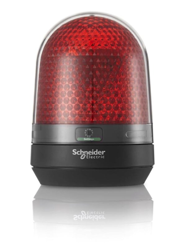 Schneider Electric Beacon 100 mm Ilman buzzer 24vdc Punainen