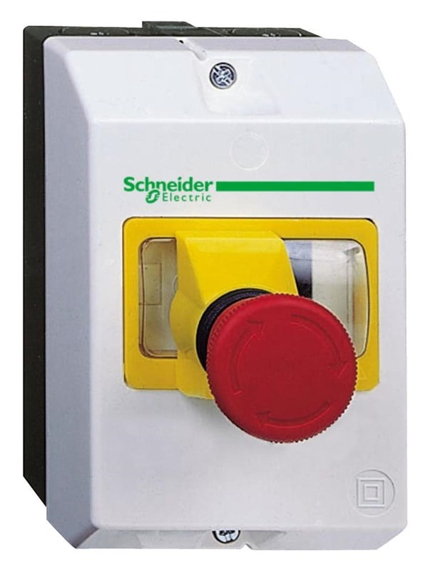 Schneider Electric Tesys gv2 hätäpysäytyspainike - lukittava - käännä releelle