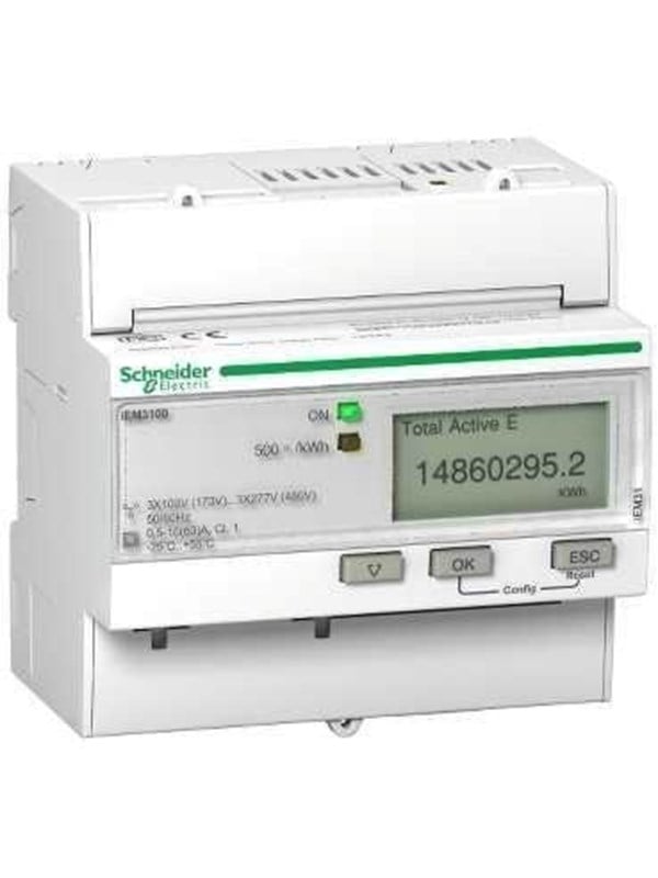 Schneider Electric Triphase kWh-mittari 63A pulssi MID