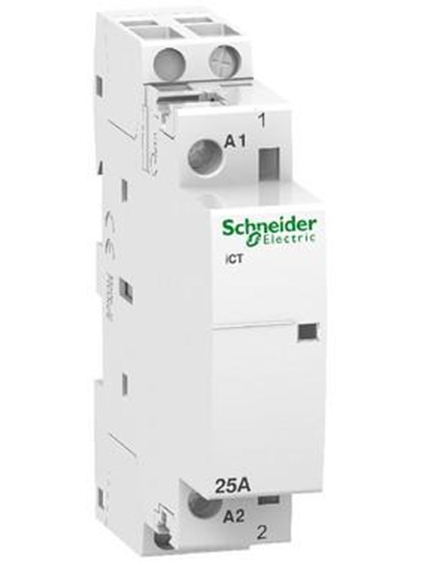 Schneider Electric Acti9 ict kontaktori 25A 1NO 230V, halkaisija 18 mm