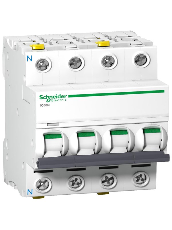 Schneider Electric Acti9 ic60n 3p-n 20a kaksoisliitäntä c-karakteristiikka 6/10ka