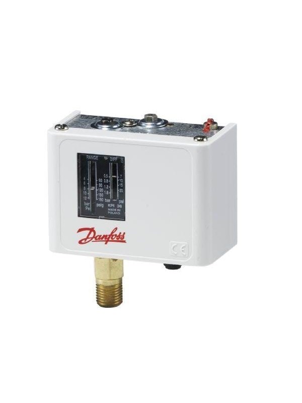 Danfoss Kp36 paineen säätö
