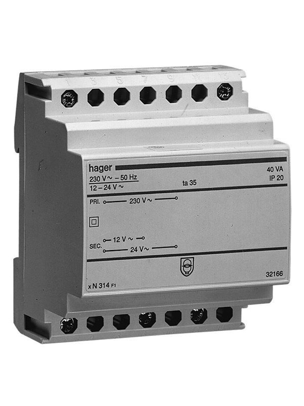 Hager Safety Muuntaja 25va 230v/12-24v