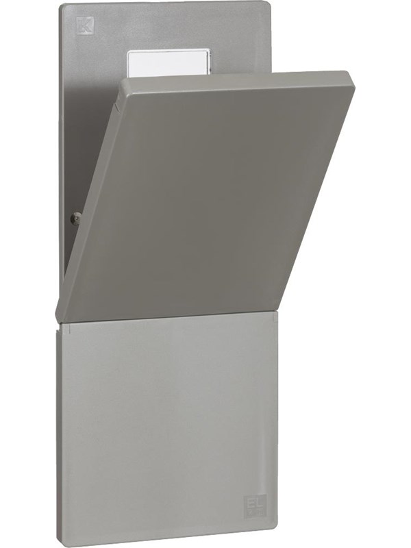 LK front doors with sealing strip Ilman reading pane dark