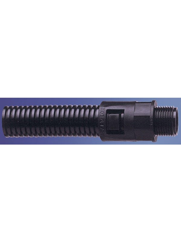 ABB Straight fitting 28 sl m25 Musta al28/m25/a/bl