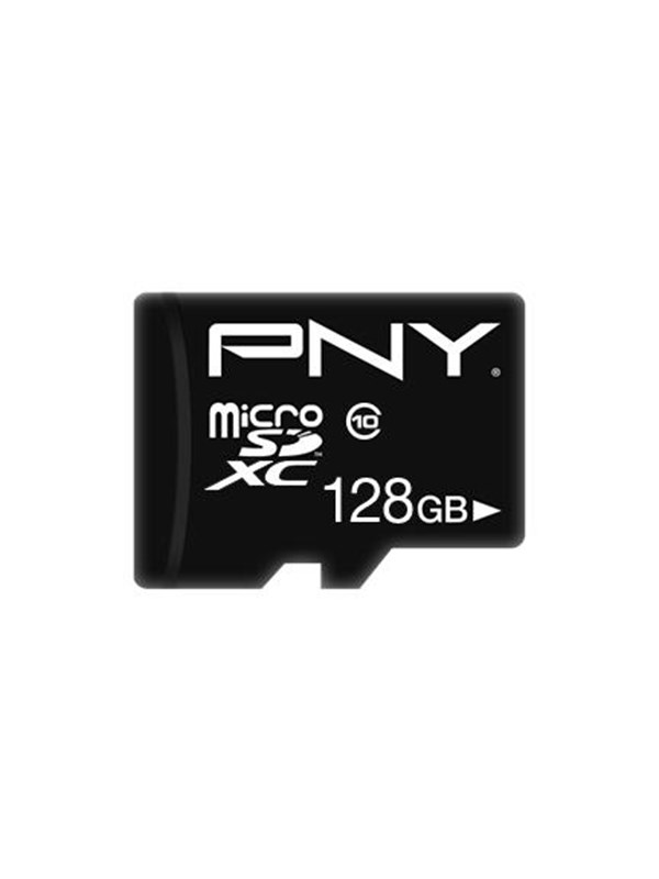 PNY Performance Plus, 128 GB, MicroSDXC, Luokka 10, Musta