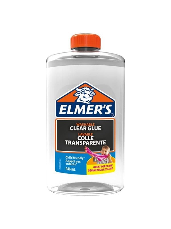 Elmer's kirkas PVA-liima | 946 ml | Pestävä ja sopii lapsille | Sopii hyvin liman tekemiseen ja askarteluun