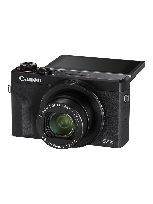 Powershot G7 X Mark III, musta