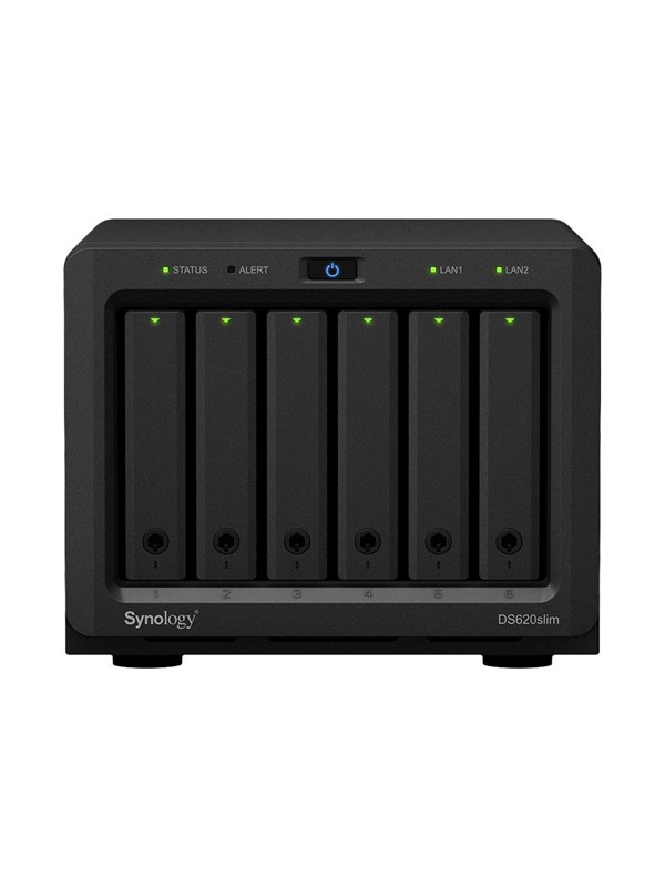 Synology Levyasema DS620slim 6-paikkainen NAS 2,5 tuuman SATA:lla. - NAS-Palvelimet