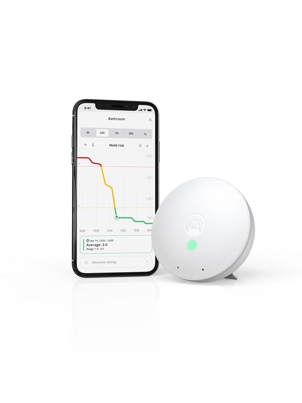 Airthings 292 CO2-lamppu/ilmanlaatuanturi Paristokäyttöinen