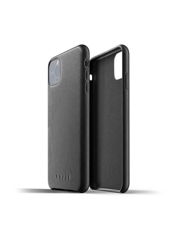 Mujjo Full Leather Case for iPhone 11 Pro Max Musta