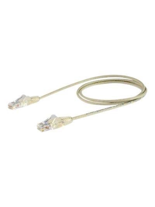StarTech.com 0.5m CAT6 Cable - Harmaa Slim CAT6 Patch Cable - Snagless - LSZH - patch cable - 50 cm - Harmaa - Harmaa - 0.5m