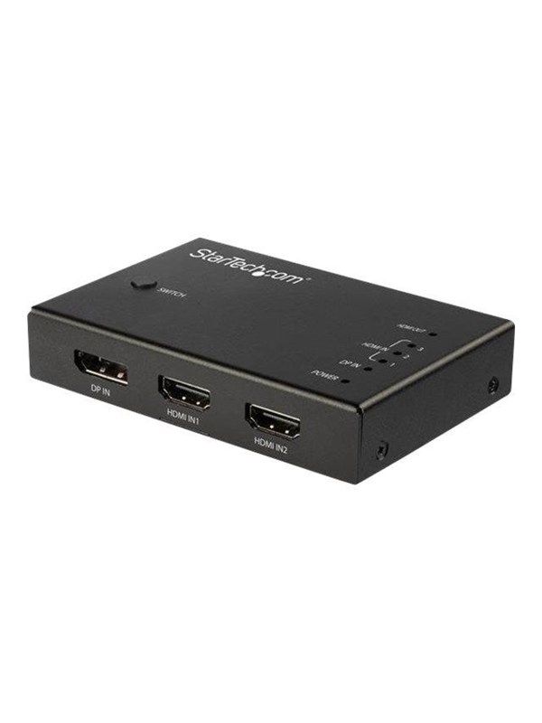 StarTech.com 4-porttinen HDMI-videosovitin - 3x HDMI ja 1x DisplayPort - 4K 60Hz - video- / äänisovitin - 4 porttia