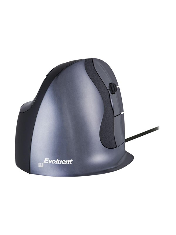 Bakker Elkhuizen Evoluent D -hiiri - USB - Vertical mouse - Optinen - 6 painiketta - Harmaa