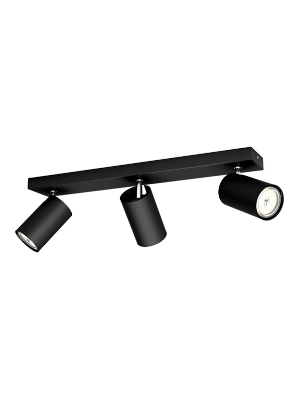 Philips myLiving Kosipo-spotti GU10 musta, 3x