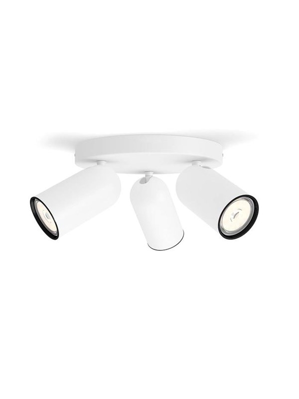 Philips Pongee spotti 3xGU10, valkoinen