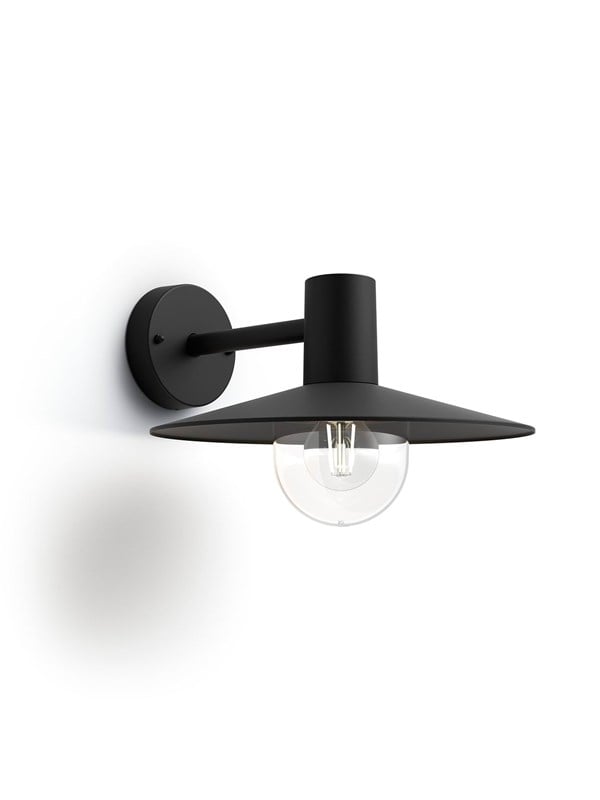 Philips myGarden Skua ulkoseinävalaisin 42W E27 (ei sisällä lamppua), Seinävalaistus ulkotiloihin, Musta, Metalli, Patio, Puutarha, I, Klassinen
