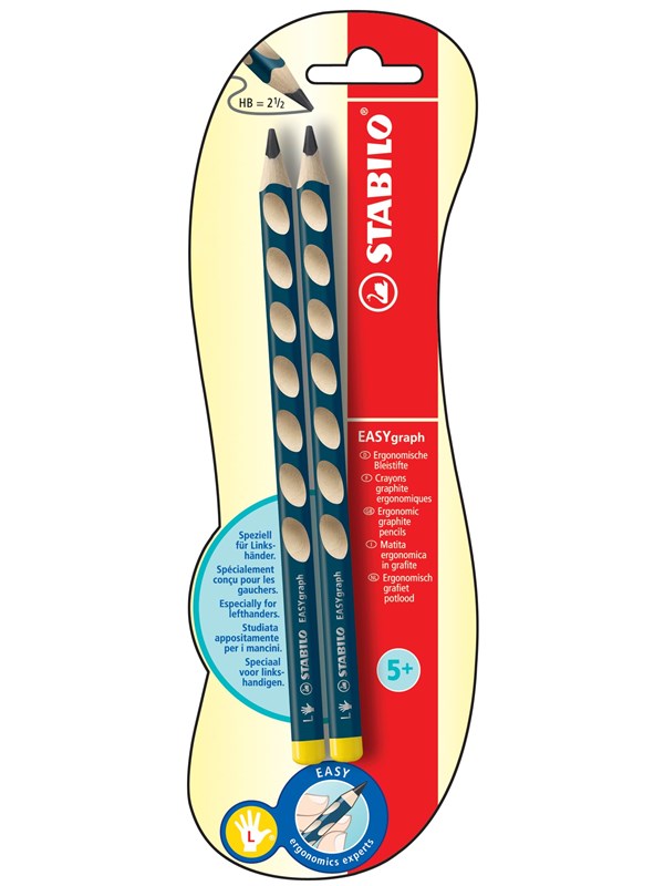 STABILO Easygraph ergonomically pencils lefthand use