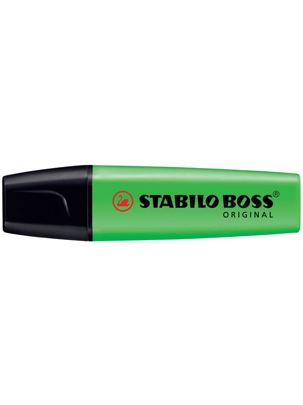 STABILO BOSS Original Vihreä highlighter with water-based ink refillable - 10 pcs