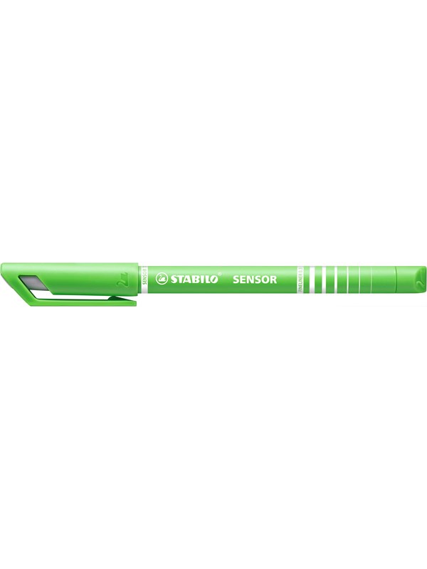 STABILO SENSOR 189 fineliner with cushioned tip light Vihreä adapts to the writing pressure - 10 pcs