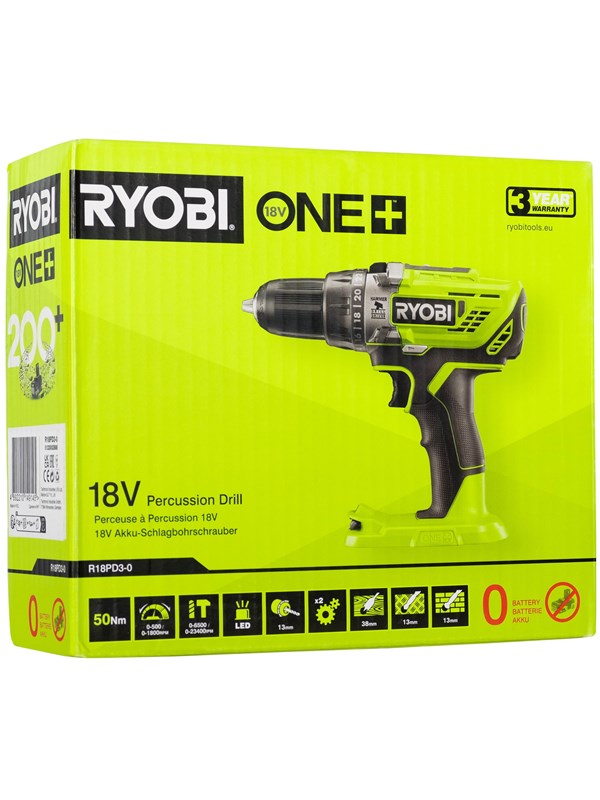 Ryobi One+ R18PD3-0 Percussion Drill (SOLO)